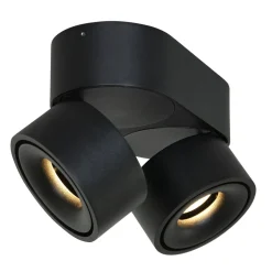 LED Deckenstrahler Metall Schwarz L:16,1 cm 2-flammig