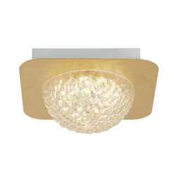 LED Einbaustrahler in Gold Metall B:18 cm 585 lm Decke