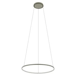 LED Hängelampe Aluminium Ring Seidenolive Ø60 cm 660 lm