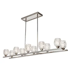 LED Hängelampe DARINA Nickel 124cm Pendelleuchte