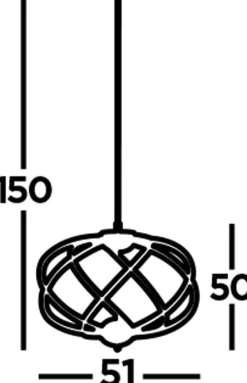 LED Hängelampe Metall D: 51 cm Chrom Weiß 3000 K 2417 lm