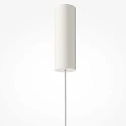 LED Hängelampe Metall Glas D: 22 cm H: max. 350 cm Weiß