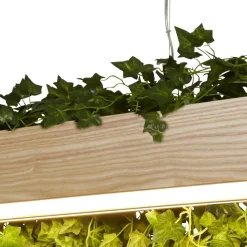 LED Hängelampe Metall Holz 1404 lm 115 cm lang wohnlich