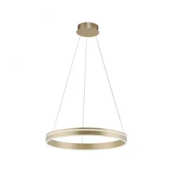 LED Hängelampe Ring Ø59 cm 4550 lm dimmbar in Messing
