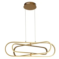 LED Hängeleuchte in Gold 3000/4500/6500 K B: 80 cm