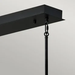 LED Hängeleuchte Schwarz Gold 113 cm lang 3000 K verstellbar