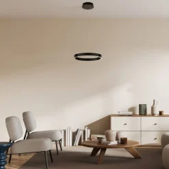 LED Kronleuchter Aluminium Ø 40 cm H: max. 120 cm rund