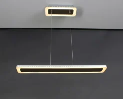 LED Pendelleuchte Aluminium Edelstahl Schwarz 3000 K