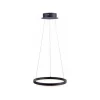 LED Pendelleuchte Anthrazit warmweiß 3000 K Ø40 cm Ring