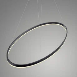 LED Pendelleuchte Anthrazit oval 3000 K 118 cm dimmbar