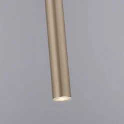 LED Pendelleuchte in Messing Metall Ø2,5 cm 4 W dimmbar