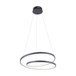 LED Pendelleuchte Schwarz B:55 cm 4000 lm dimmbar
