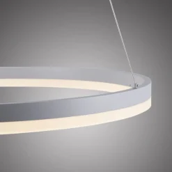 LED Pendelleuchte Weiß dimmbar 38 W 3000 K Ø60 cm Ring
