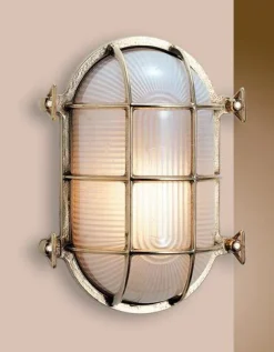 LED Schiffslampe echtes Messing Maritim IP54