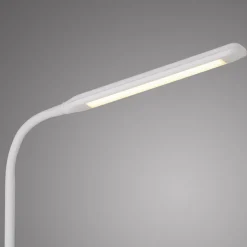 LED SchreibTischlampe Metall Weiß Touch 64 cm flexibel
