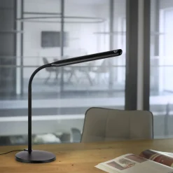 LED SchreibTischlampe Schwarz Touch 64 cm 6 W flexibel