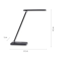 LED SchreibTischlampe Schwarz Touch 680 lm verstellbar