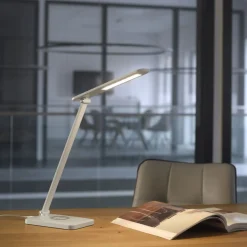 LED SchreibTischlampe Weiß Touch 61,5 cm 5 W flexibel