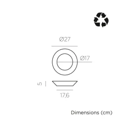 LED Solarleuchte Wand IP65 3500 K Ø 27 cm rund Fernbedienung
