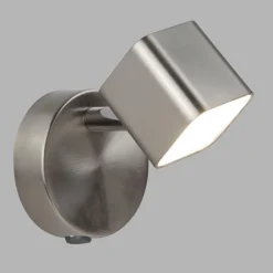 LED Spot Lampe Wand in Silber matt 3000 K 354 lm Metall