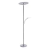 LED Stehlampe mit Lesearm in Stahl Glas 200 cm 5770 lm