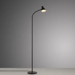 LED Stehleuchte Schwarz Metall 150 cm 3000 K flexibel