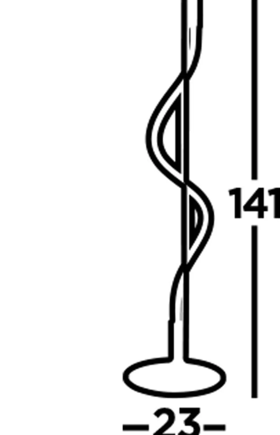 LED Stehleuchte Touch Funktion Dimmbar 141 cm 2700 K