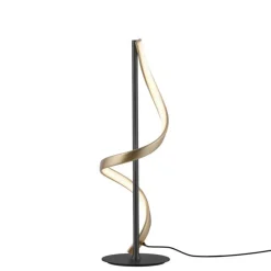 LED Tischlampe dimmbar 50 cm 1235 lm Anthrazit Messing