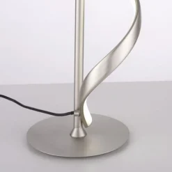 LED Tischlampe dimmbar 50 cm Fernbedienung 10 W Silber