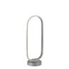 LED Tischlampe in Chrom 33 cm 3000 K warmweißes Licht