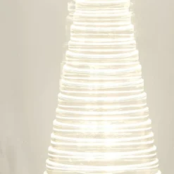 LED Tischlampe klein H: 20,5 cm Ø 11,5 cm Chrom Klar