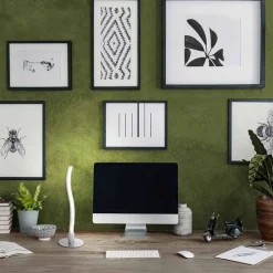 LED Tischlampe Metall in Stahl 30 cm 300 lm blendarm