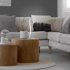 LED Tischlampe Metall in Stahl 30 cm 300 lm blendarm