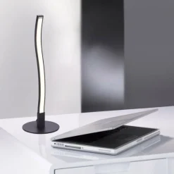 LED Tischlampe Schwarz Metall 30 cm 300 lm blendarm