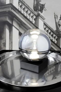 LED Tischlampe Schwarz Rauchsilber 18 cm 5 W Modern