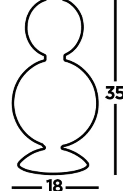 LED Tischleuchte 3000 K 34,5 cm Glas Metall Weiß Chrom