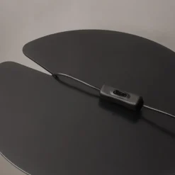 LED Tischleuchte Aluminium Rauchglas D: 20 cm 27,2 cm