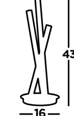 LED Tischleuchte in Chrom 43 cm 192 lm 3000 K warmweiß