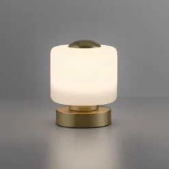 LED Tischleuchte Touch dimmbar 15 cm 3000 K in Messing