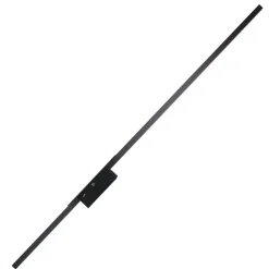 LED Wandlampe 3000 K Schwarz Metall flach lang 93 cm