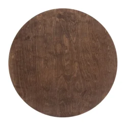 LED Wandlampe Holz indirektes Licht Ø50 cm warmweiß