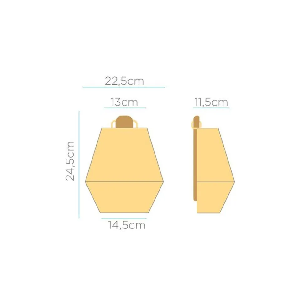 LED Wandlampe kabellos IP54 H: 24,5 cm Rattan außen Dimmer