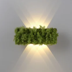 LED Wandlampe Up Down B:32 cm 3000 K 130 lm aus Moos