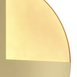 LED Wandleuchte Aluminium Ø 44,8 cm rund in Messing