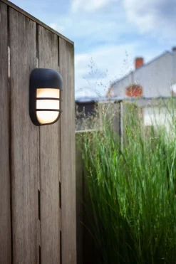 LED Wandleuchte Anthrazit Aluminium H:19,3 cm IP54 14 W