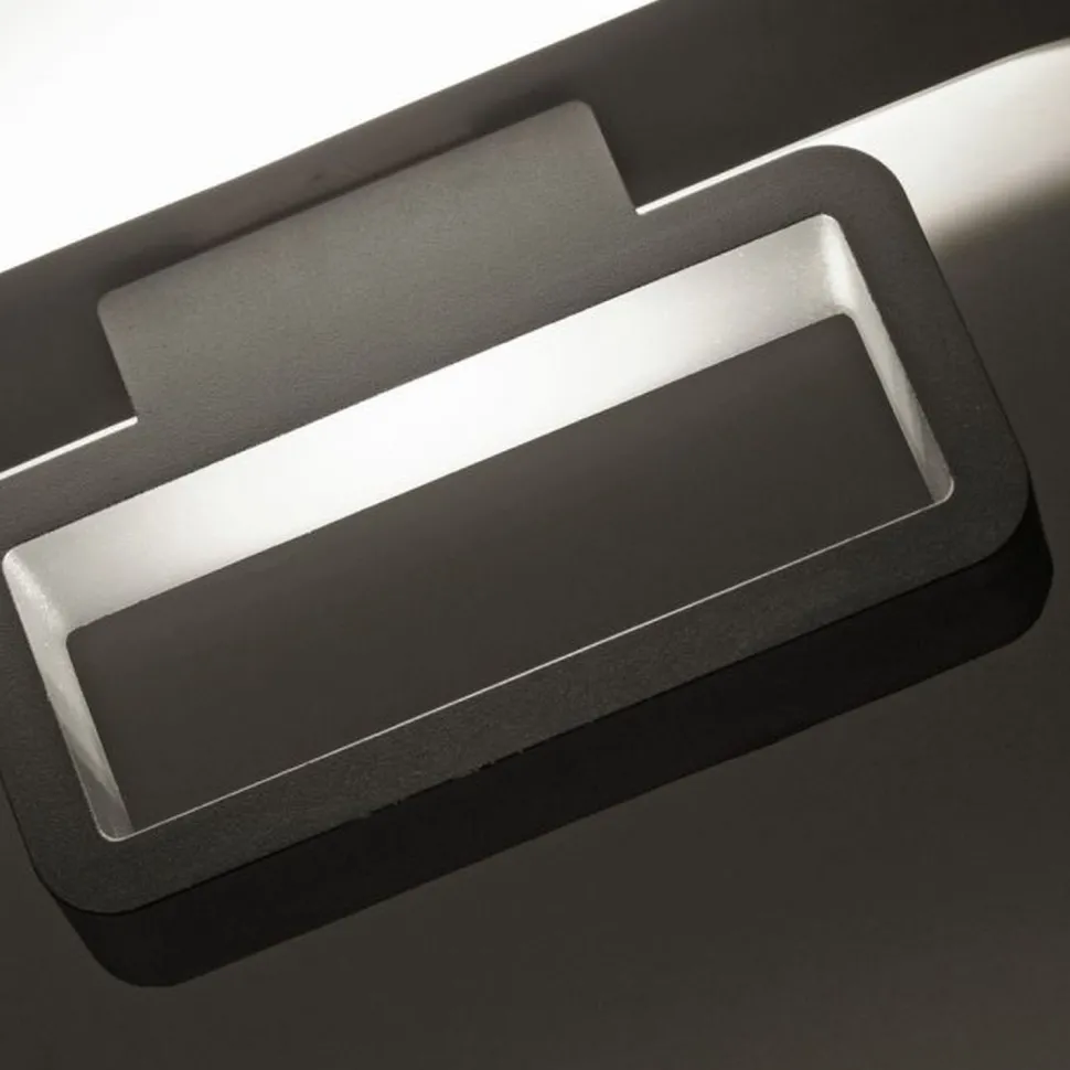 LED Wandleuchte außen Aluminium Anthrazit IP54 B:22 cm