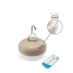 LED Wandleuchte außen kabellos Akku IP54 Rattan