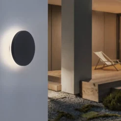 LED Wandleuchte außen Metall IP65 3000 K indirekt