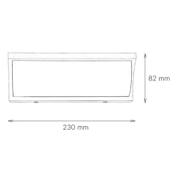 LED Wandleuchte TENBOS Anthrazit IP65 Modern Außen