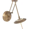 LED Wandspot in Bronze mit Stecker dimmbar beweglich